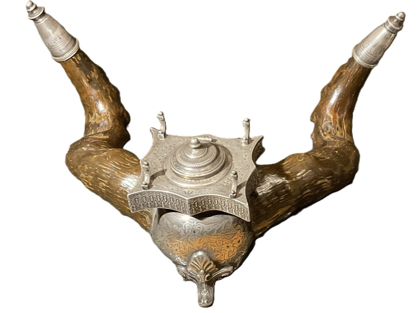 Ram’s Horn Inkstand