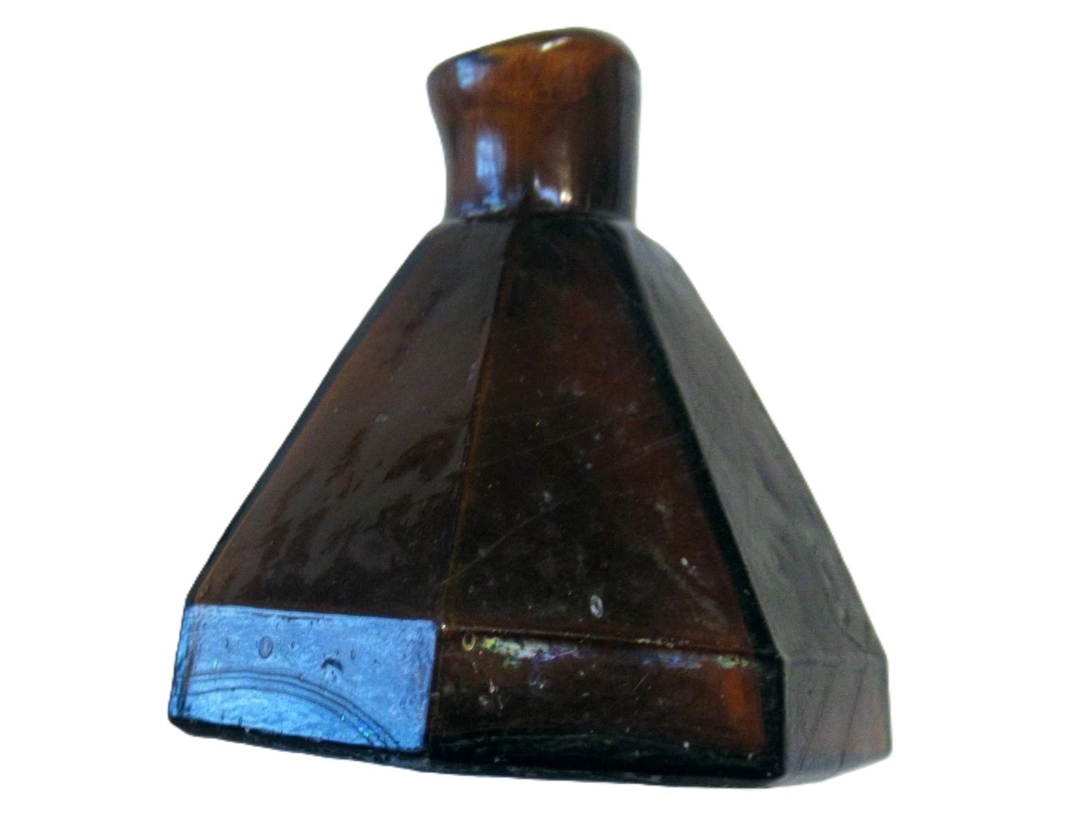 Honey Orange-Amber 8-Sided Umbrella Ink Bottle