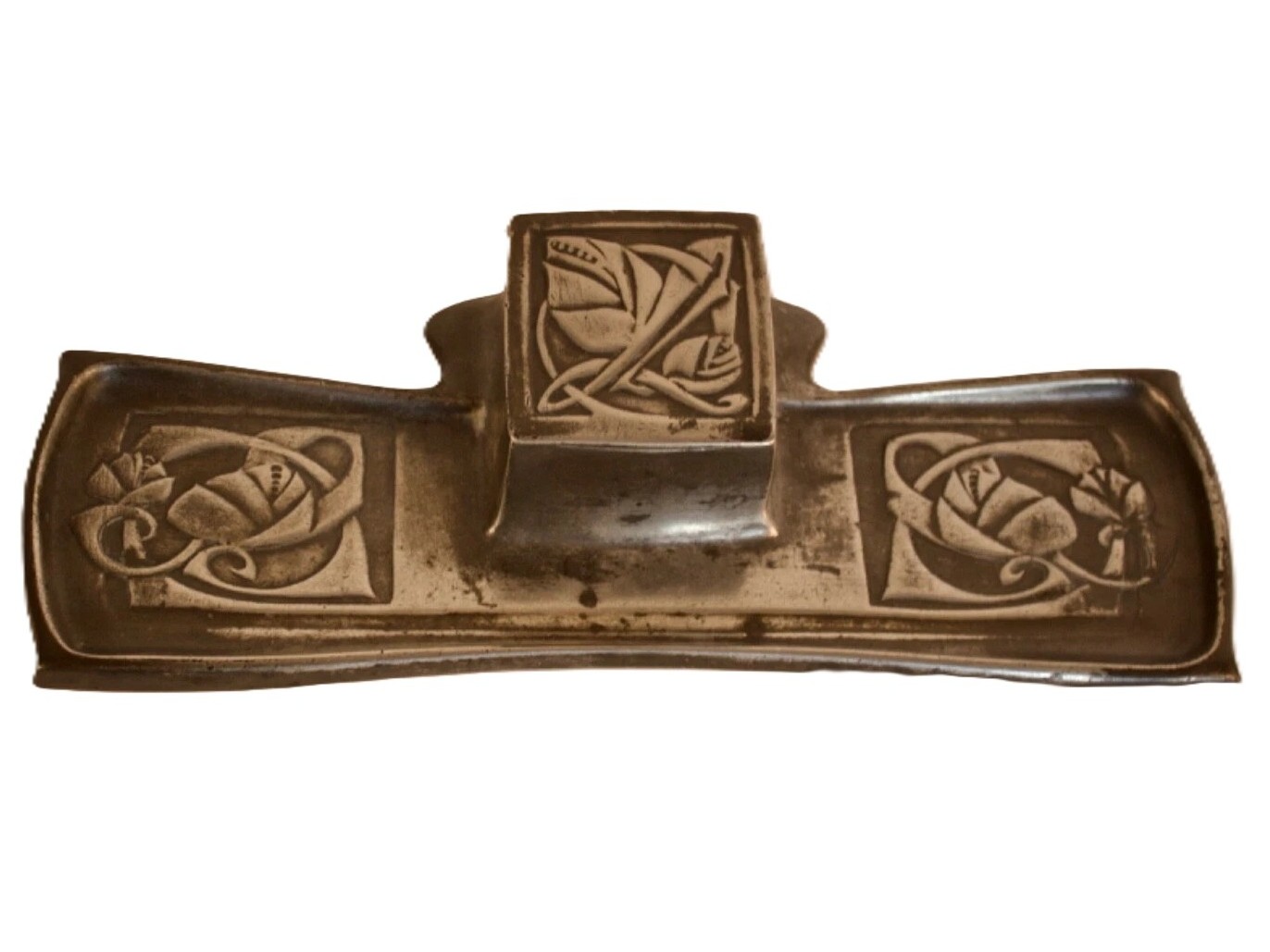 Tudric Pewter Inkstand