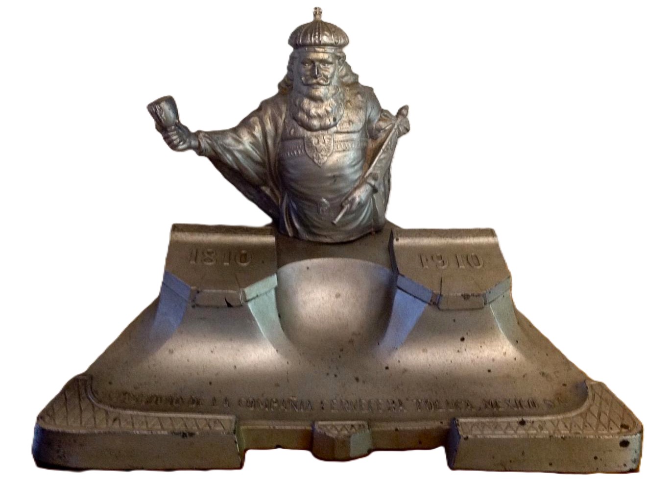 Mexican Centennial “King Gambrinus” Advertising Inkstand (1910)