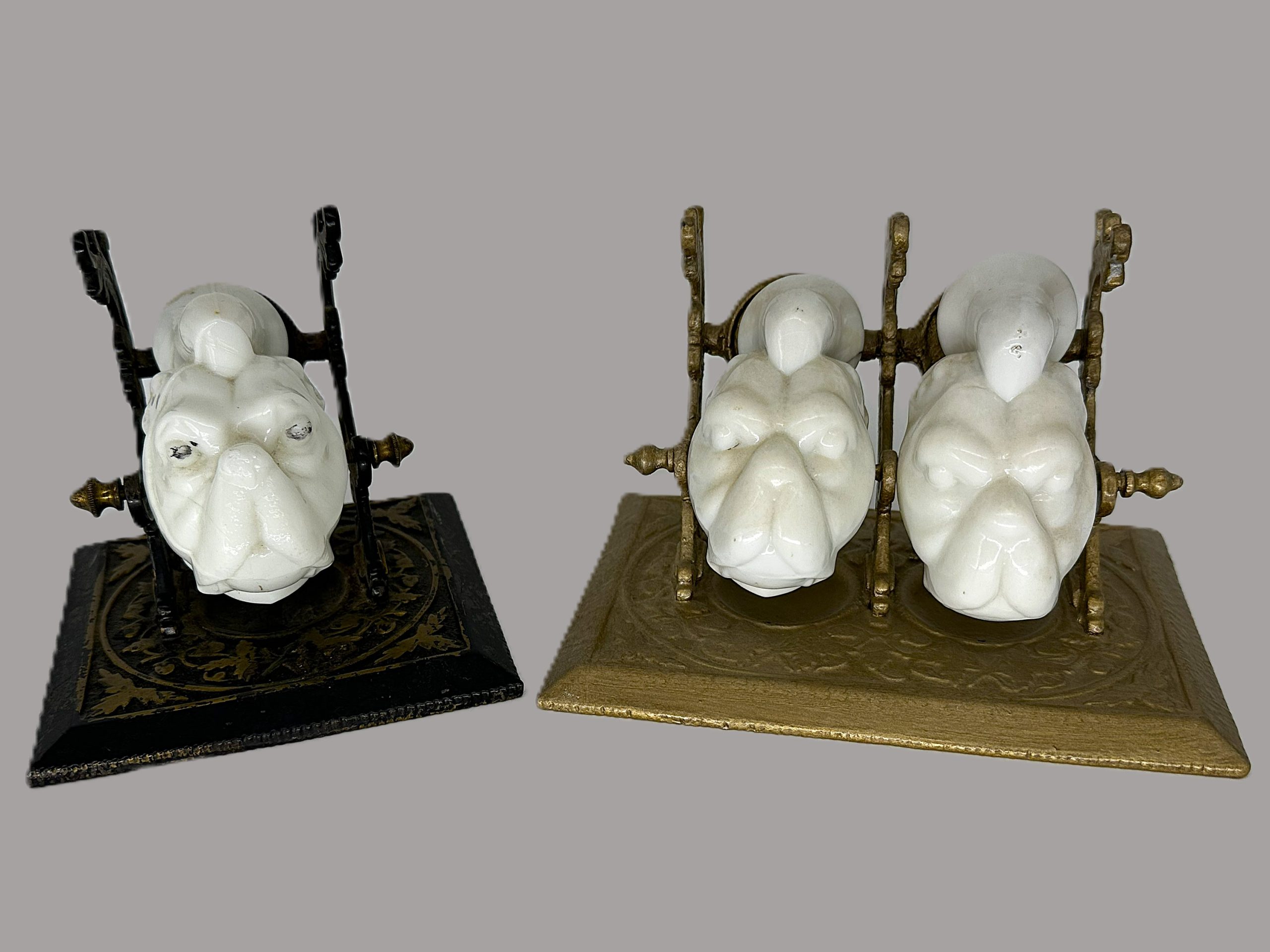 Bulldog Revolving Inkstand