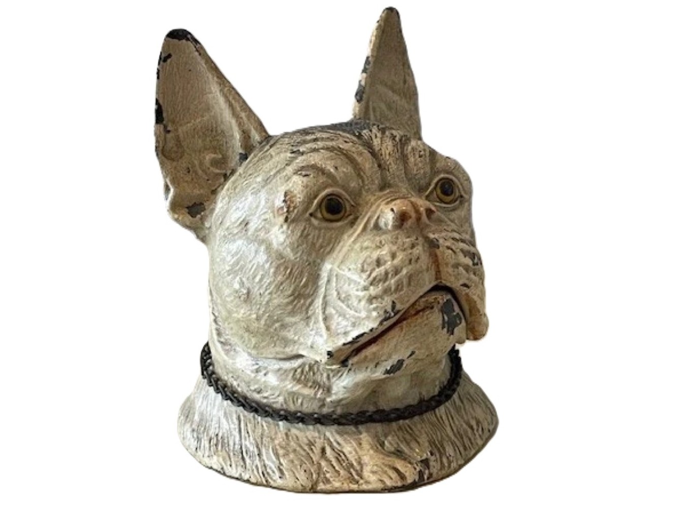 Figural Dog’s Head Inkwell