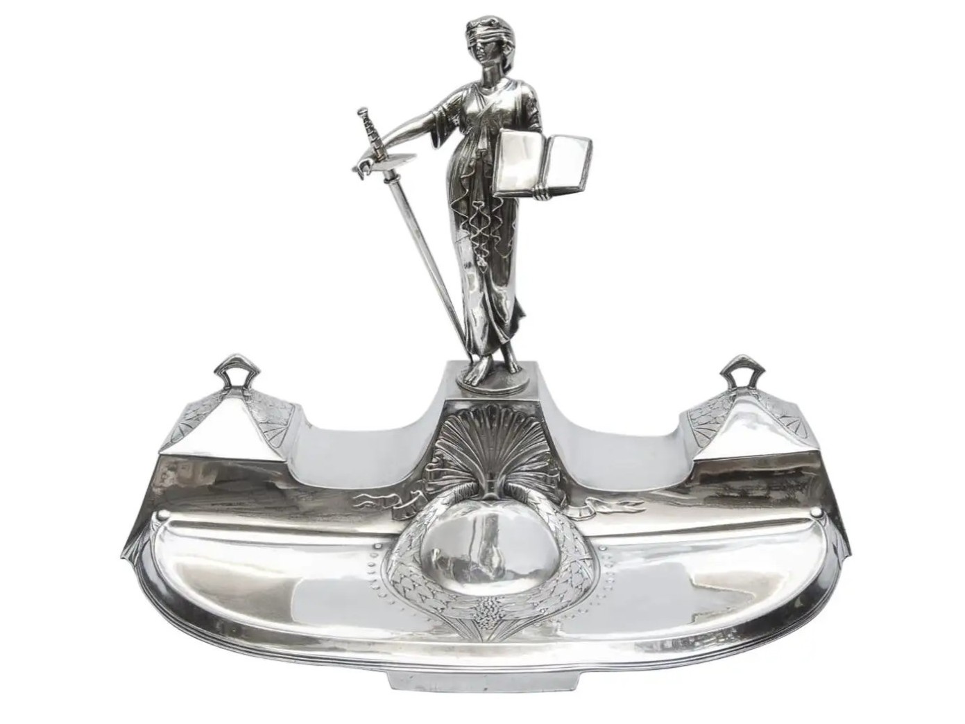 WMF Lady Justice Inkstand