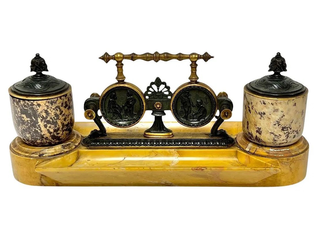 Siena Marble Inkstand