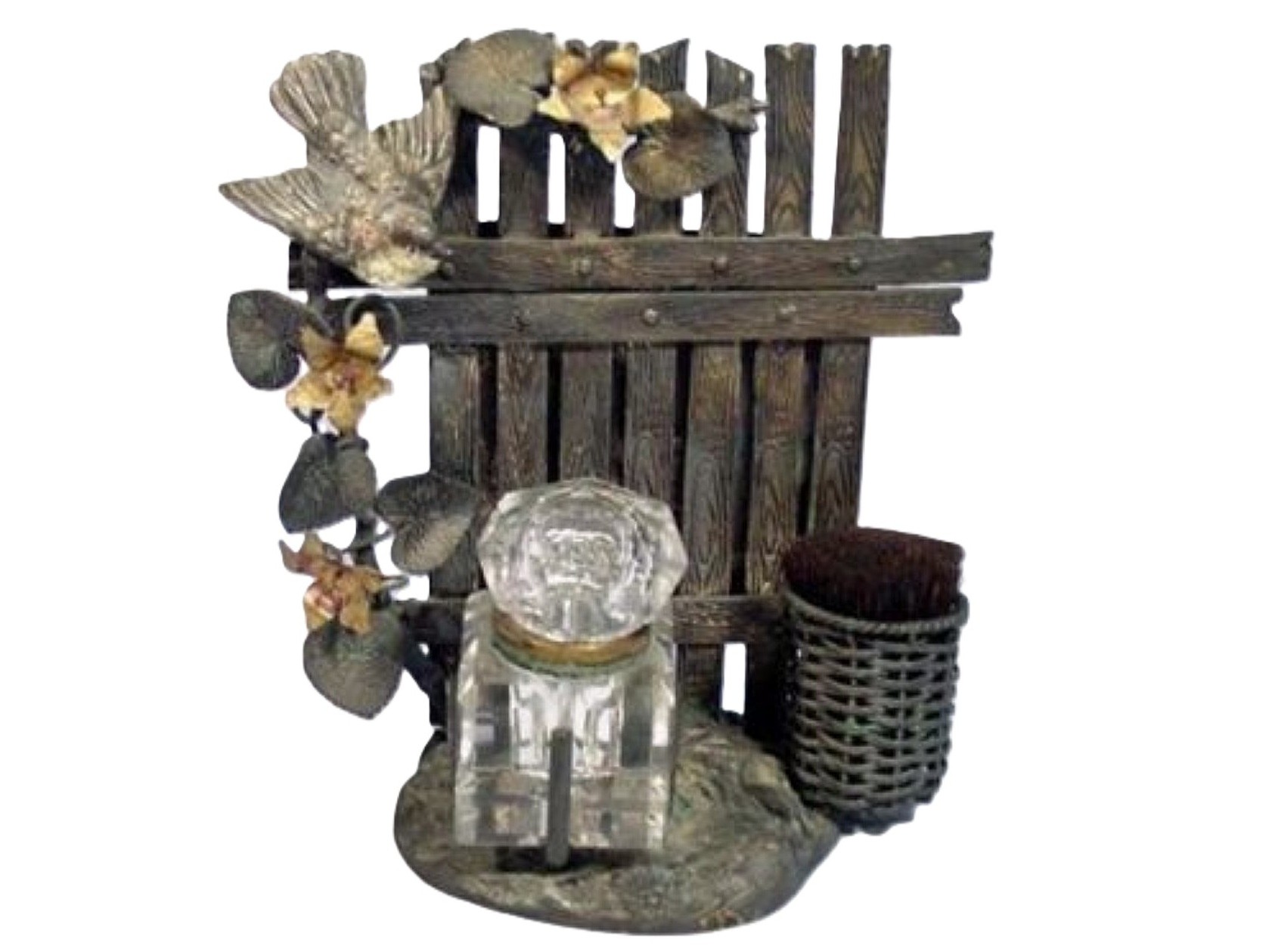Rustic Scene with a Fence – Austrian Bronze