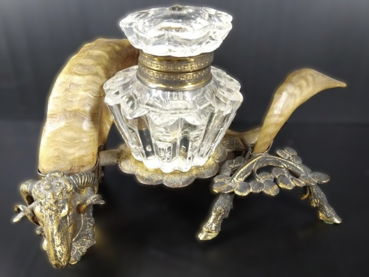 Ram’s Horn Inkstand