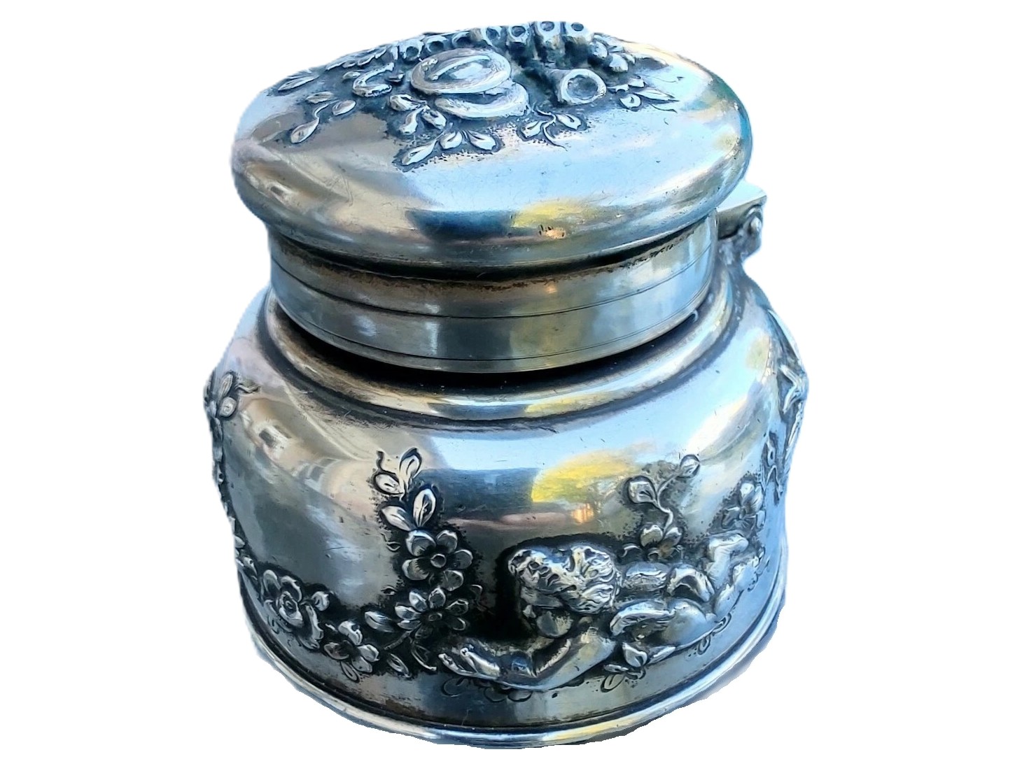 Tiffany Sterling Silver Inkwell