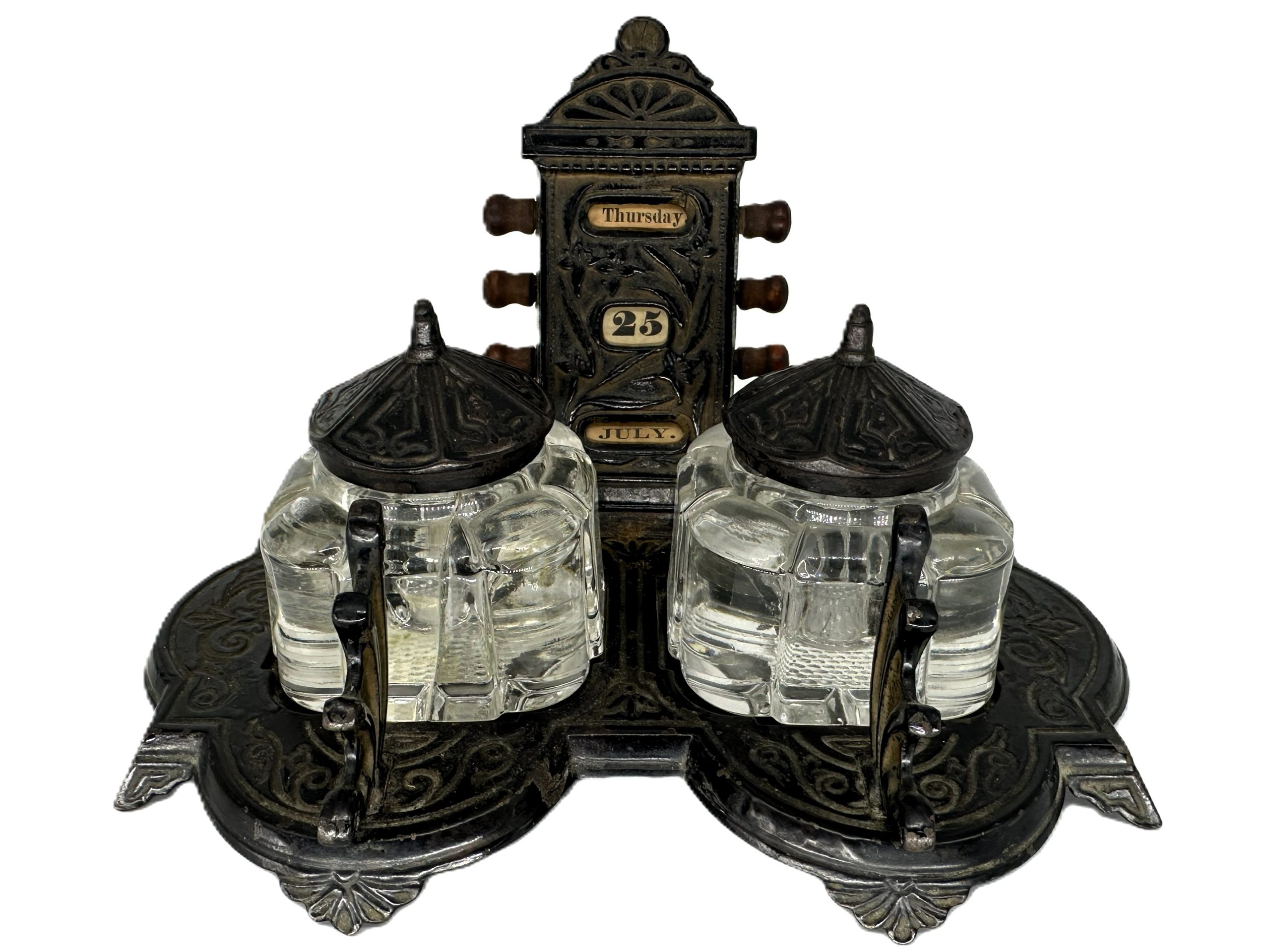 Mechanical Perpetual Calendar & Double Inkstand