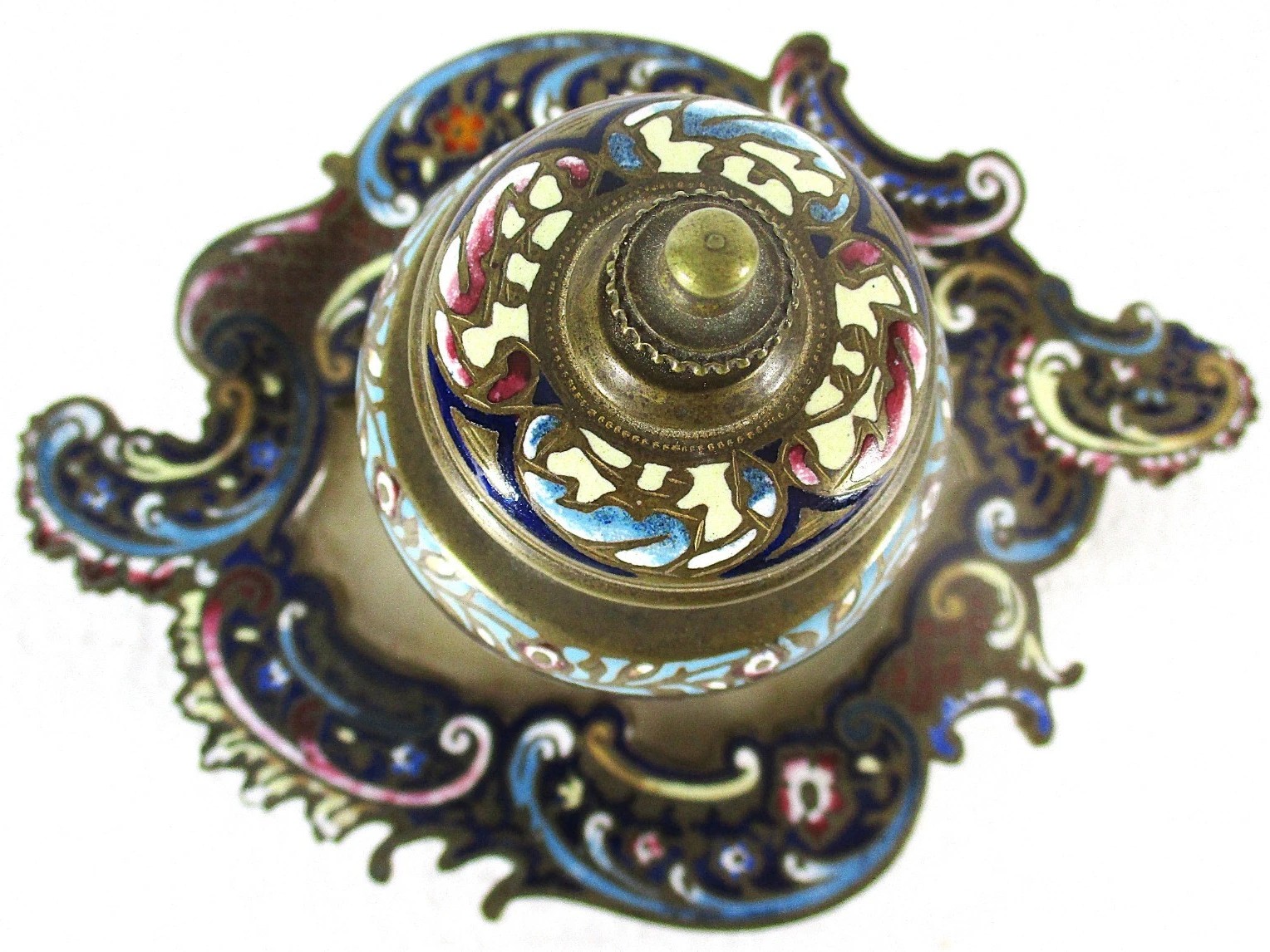 Champlevé Enamel Inkstand