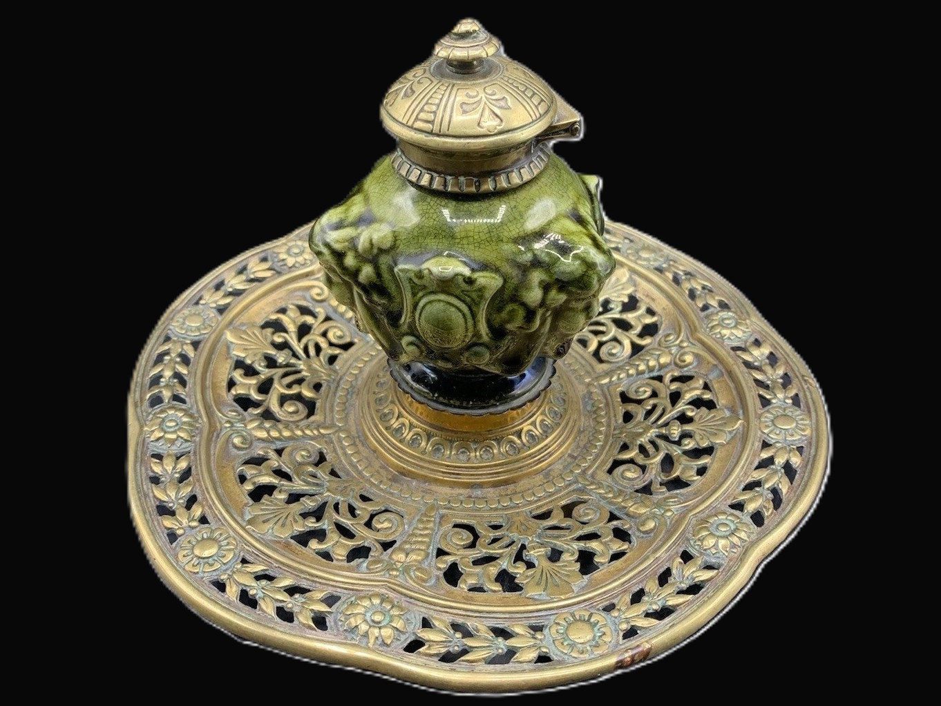 Linthorpe Pottery Inkwell