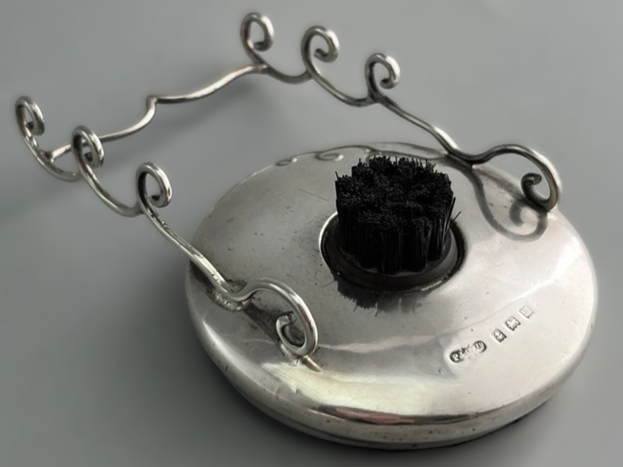 Sterling Silver Combination Pen Wipe / Pen Holder