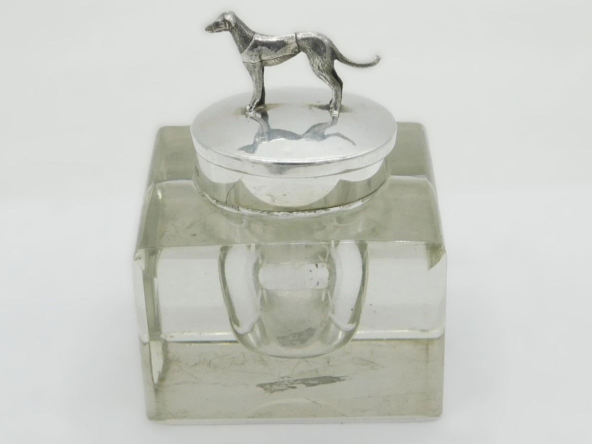 Greyhound or Whippet Inkwell