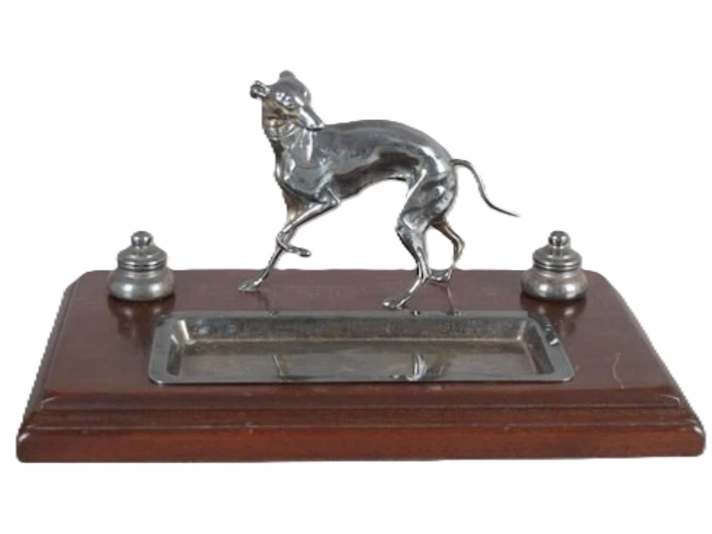 Art Deco Greyhound Inkstand