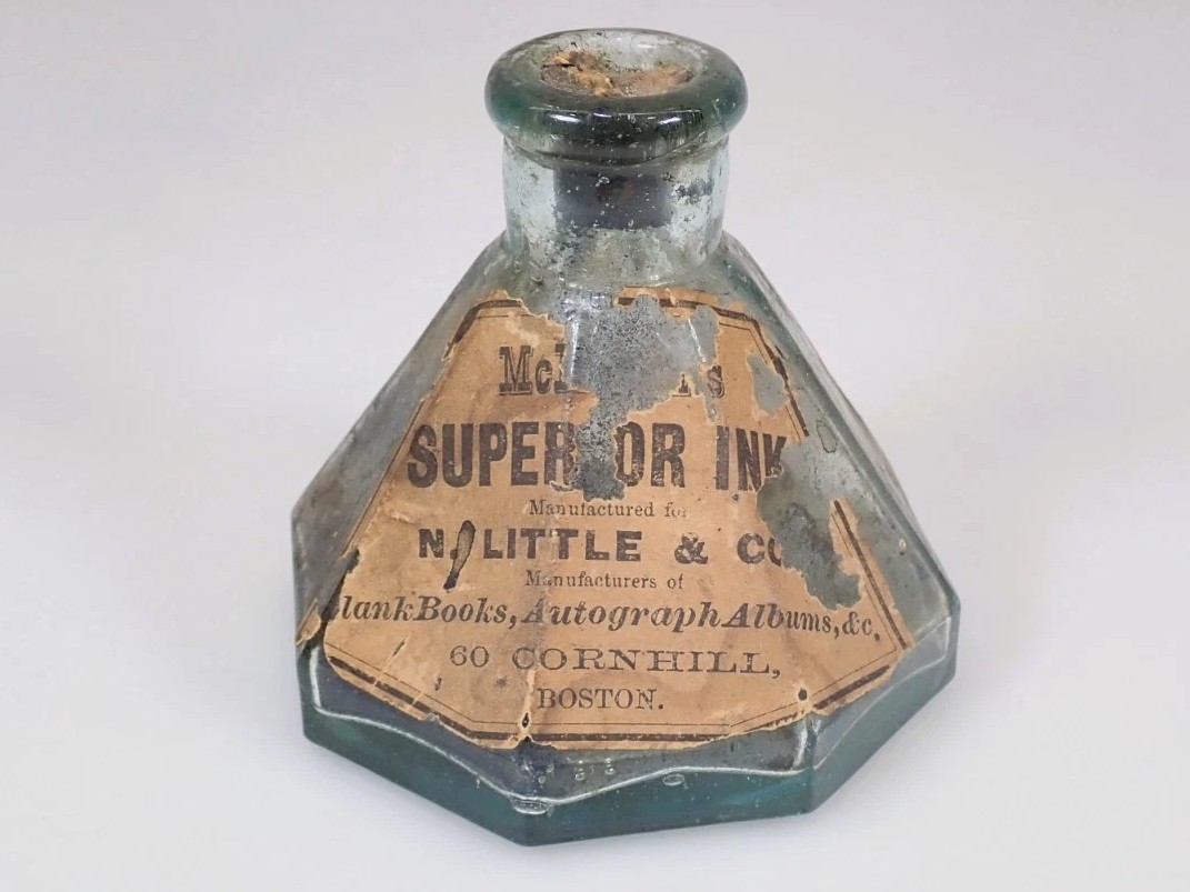 McLean’s Superior Ink Bottle with Original Label & Cork