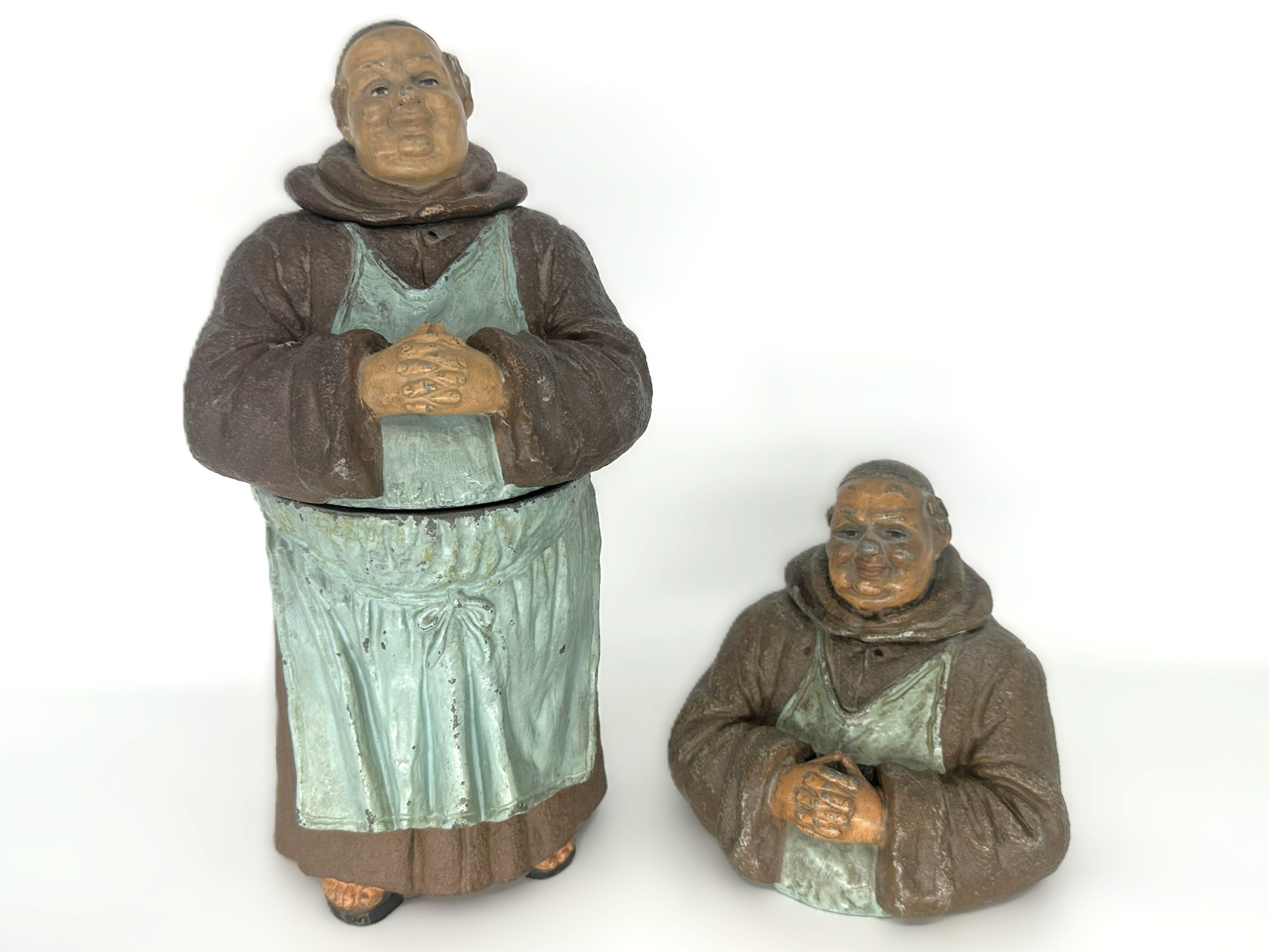 Figural Monk Inkwell & Desk Humidor