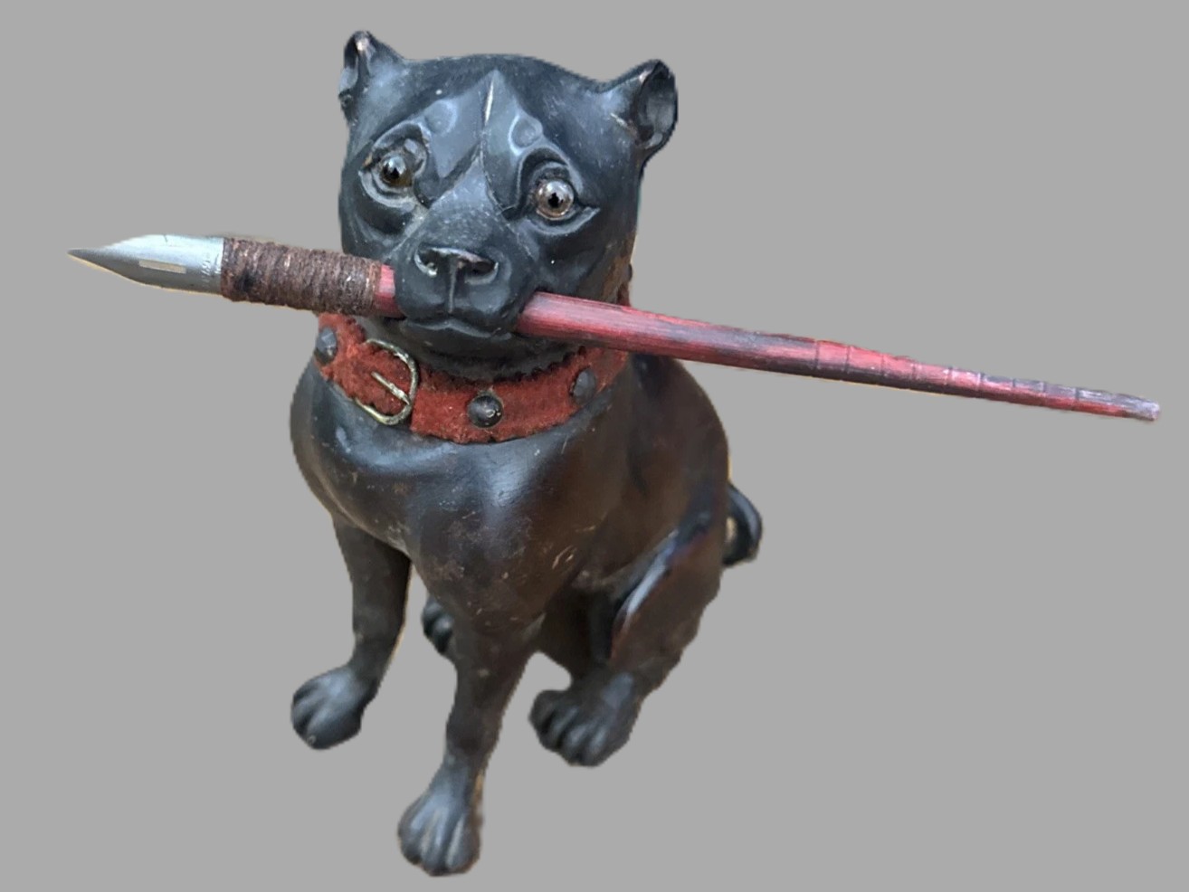 Sitting Pug Dog Inkwell