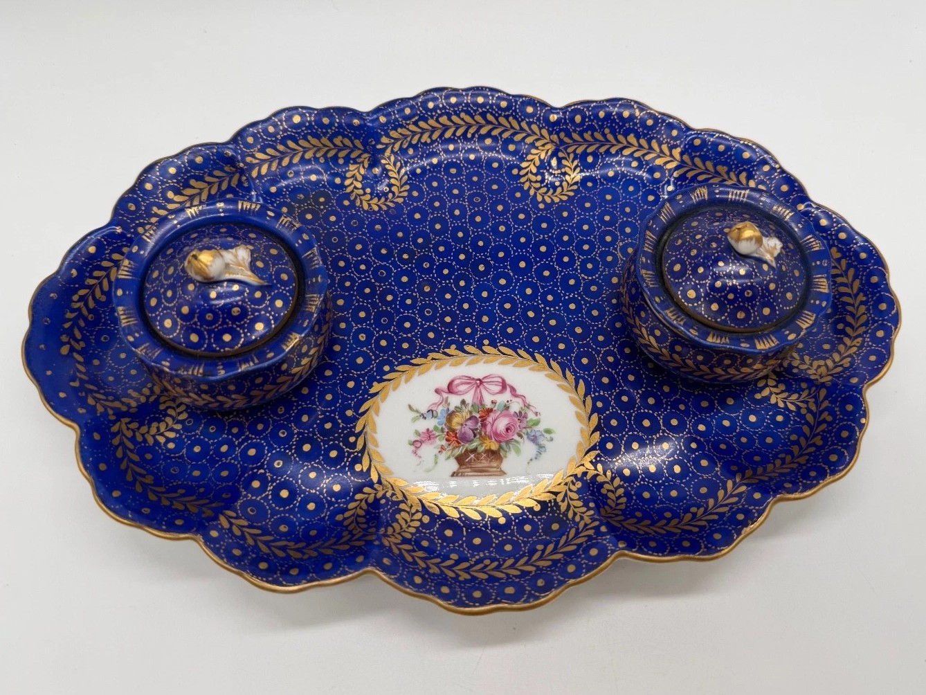 Porcelain Inkstand in the Sèvres Style