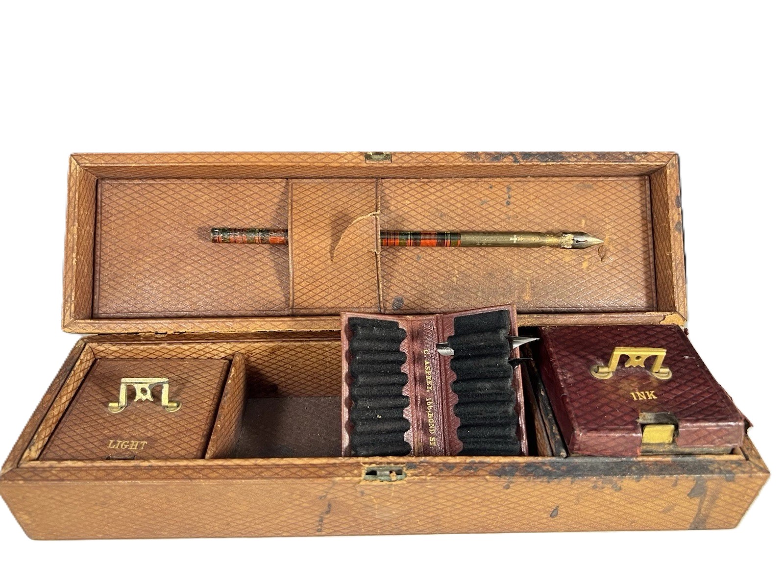 C. Asprey Leather Traveling Set (c. 1850–1870)