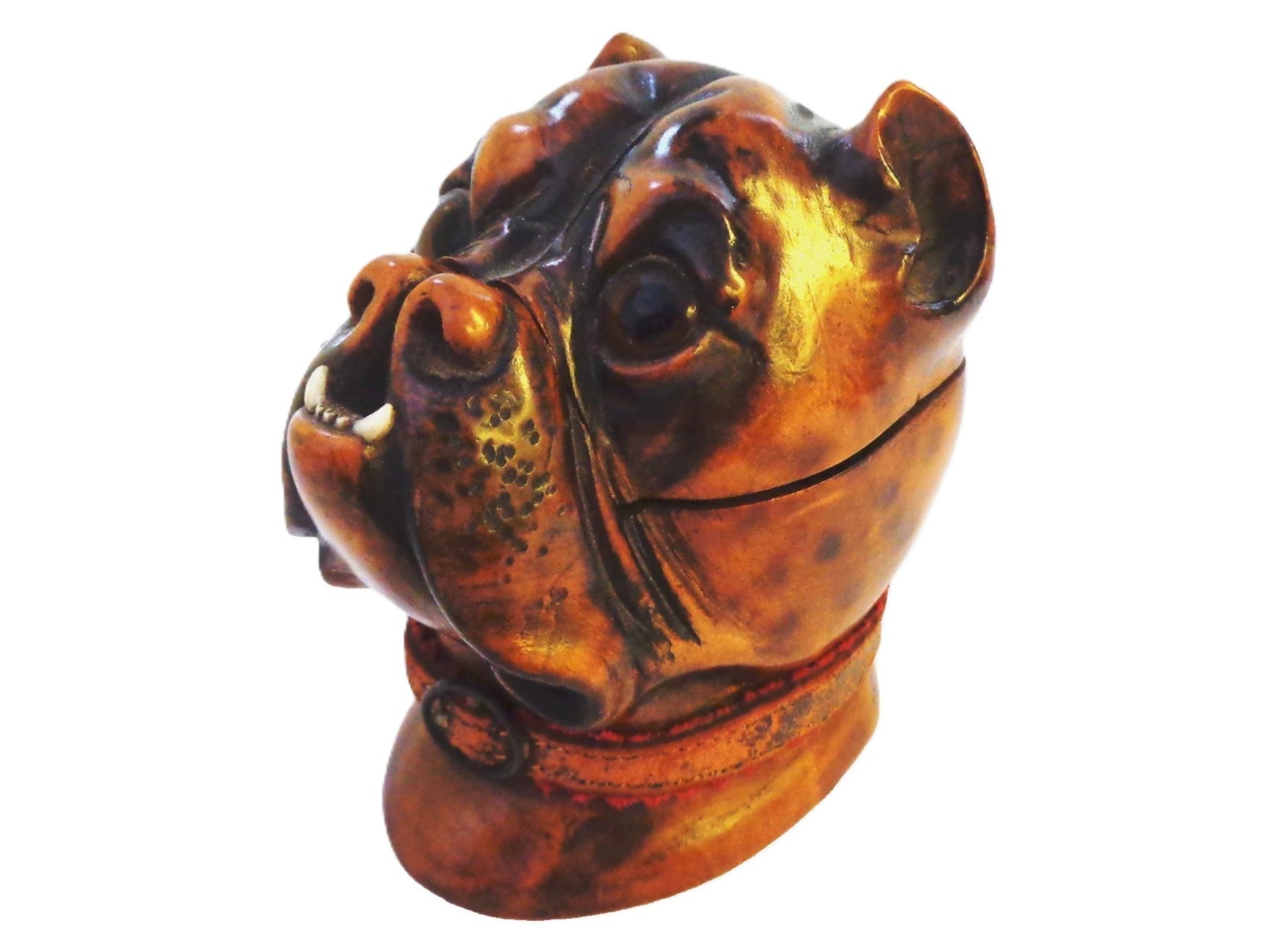 French Bulldog Head Inkwell