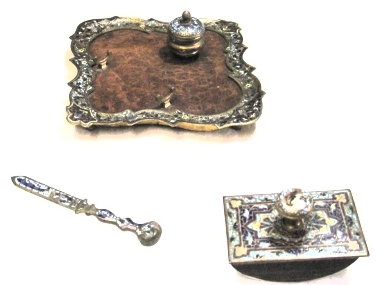 Champlevé Writing Set