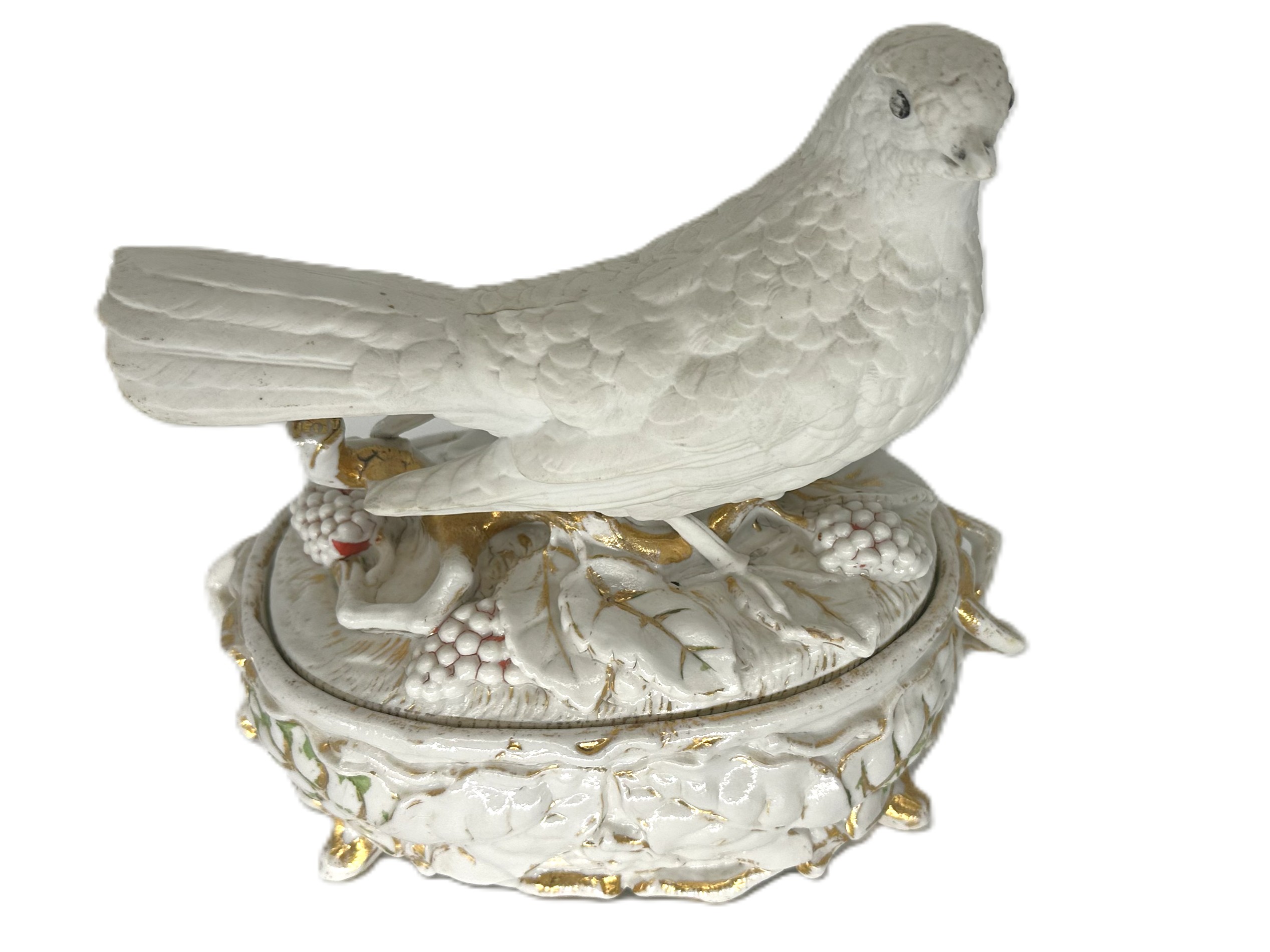 Porcelain Dove Inkstand
