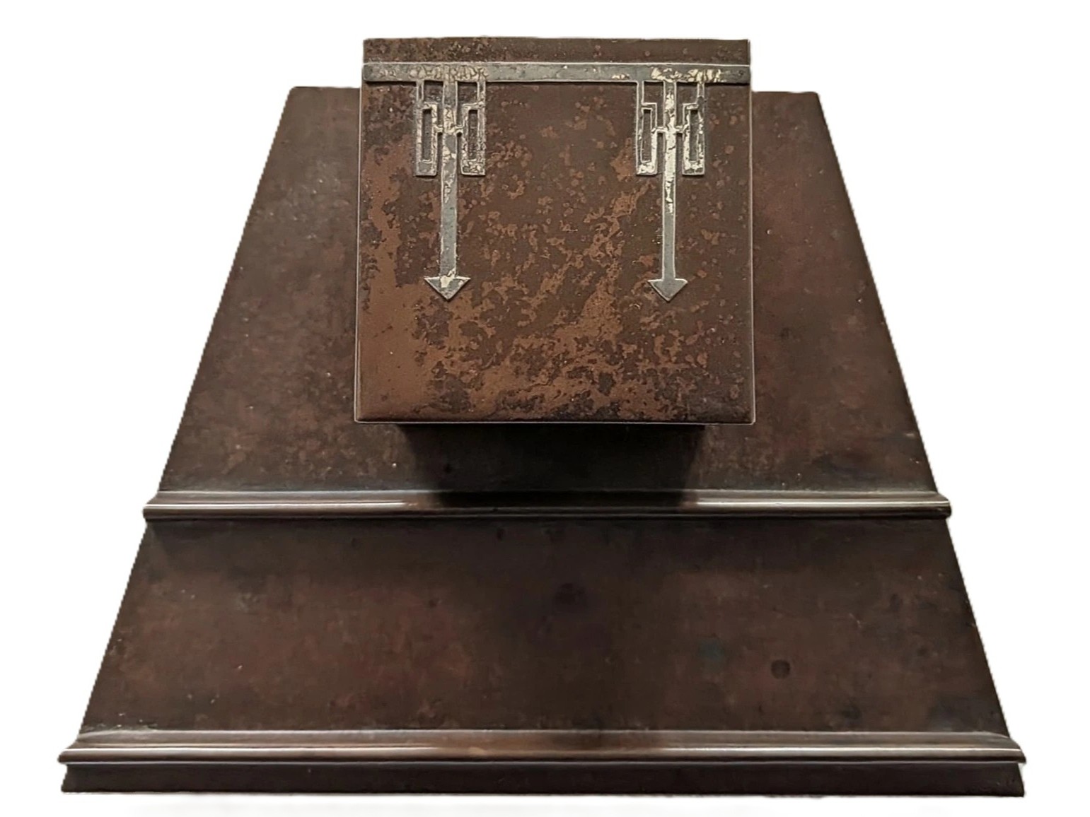 Heintz Art Metal Shop Inkstand with Pen Tray (Model #1162)