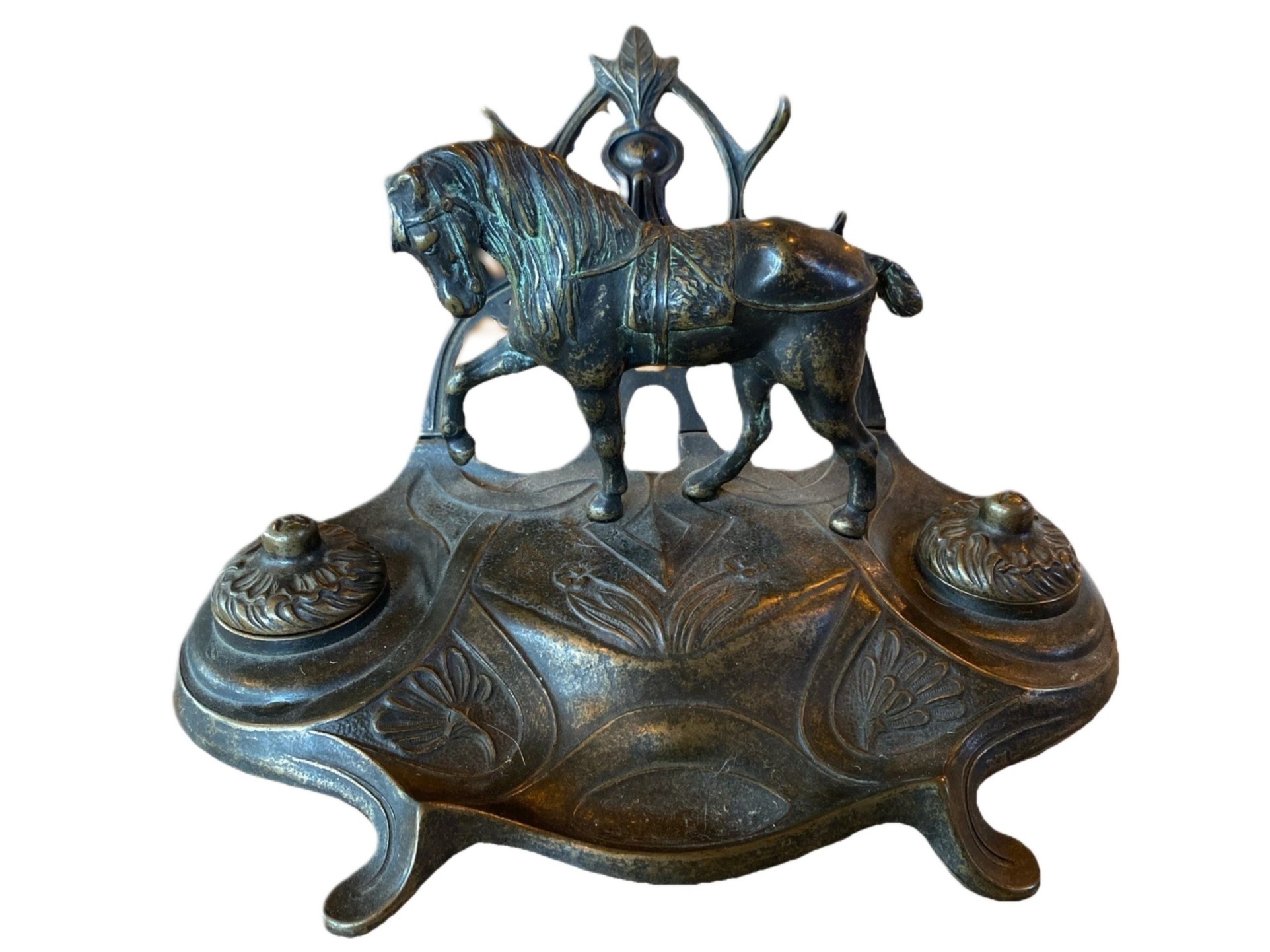 Buyer Be Aware! Metal Horse Double Inkstand