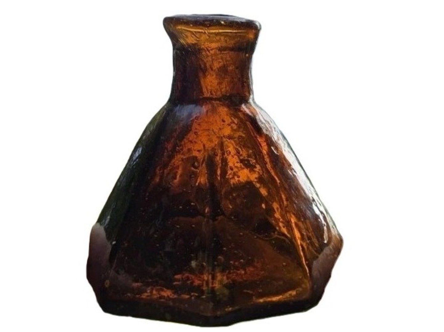 Circa 1830s–1840s New England Pontiled Umbrella Ink Bottle