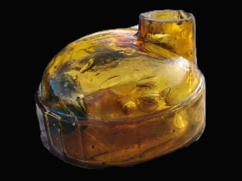 Yellow / Amber “Igloo” Ink Bottle