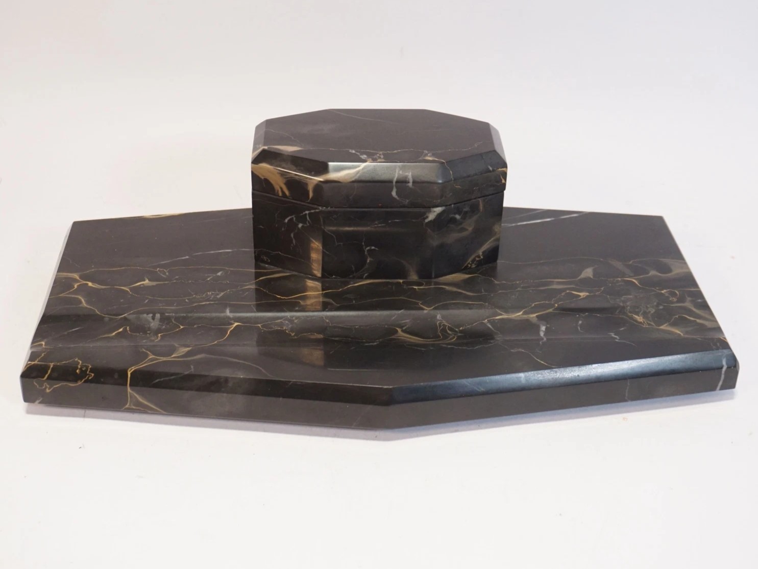 Art Deco Marble Inkstand