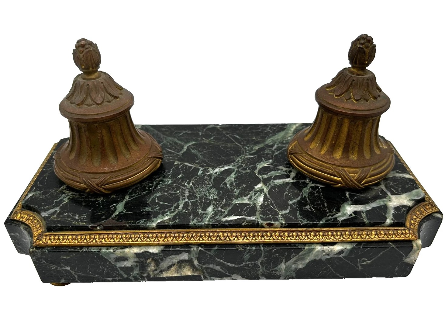 Marble and Bronze Inkstand
