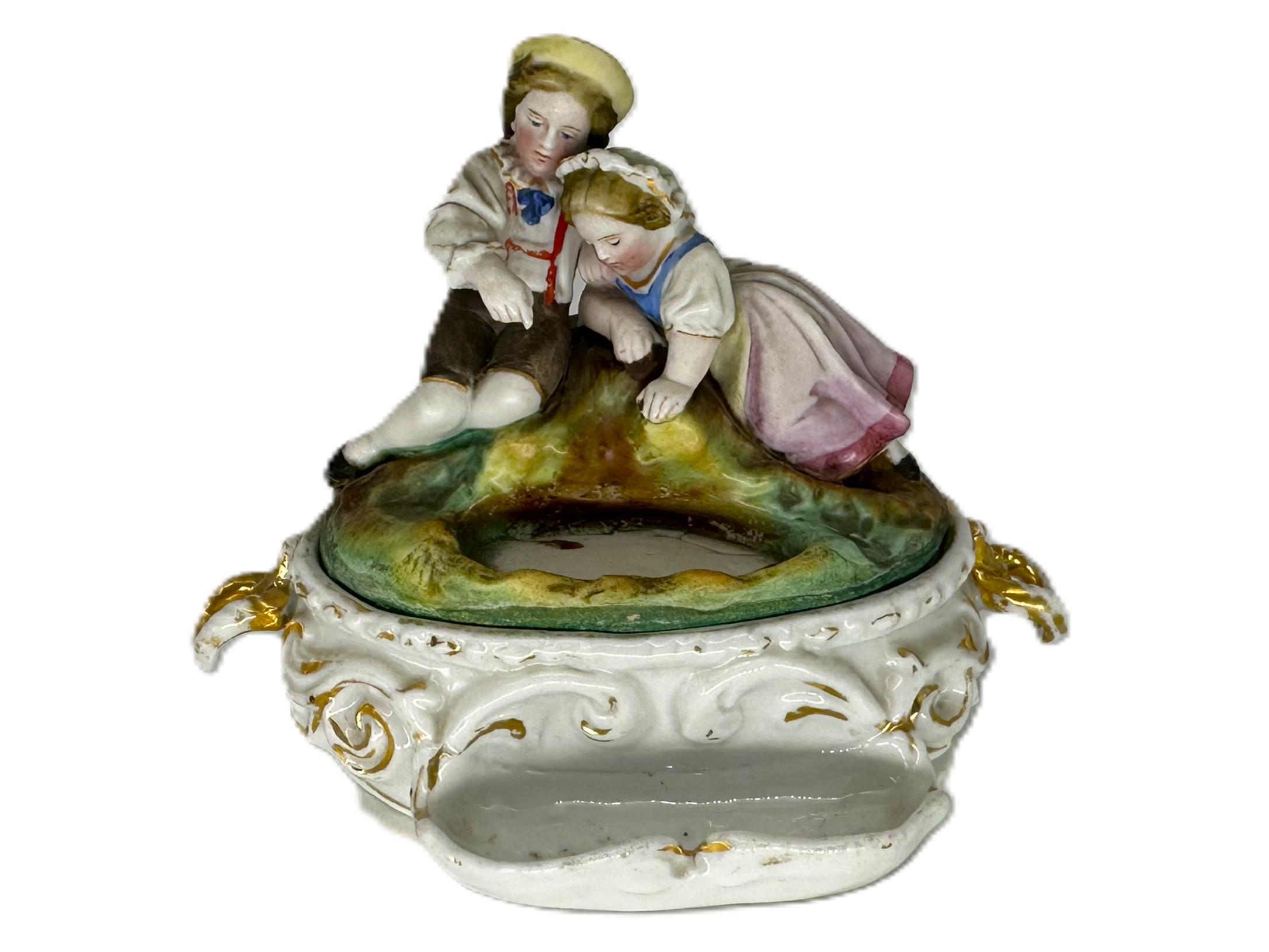 “Children at the Pond” Inkstand