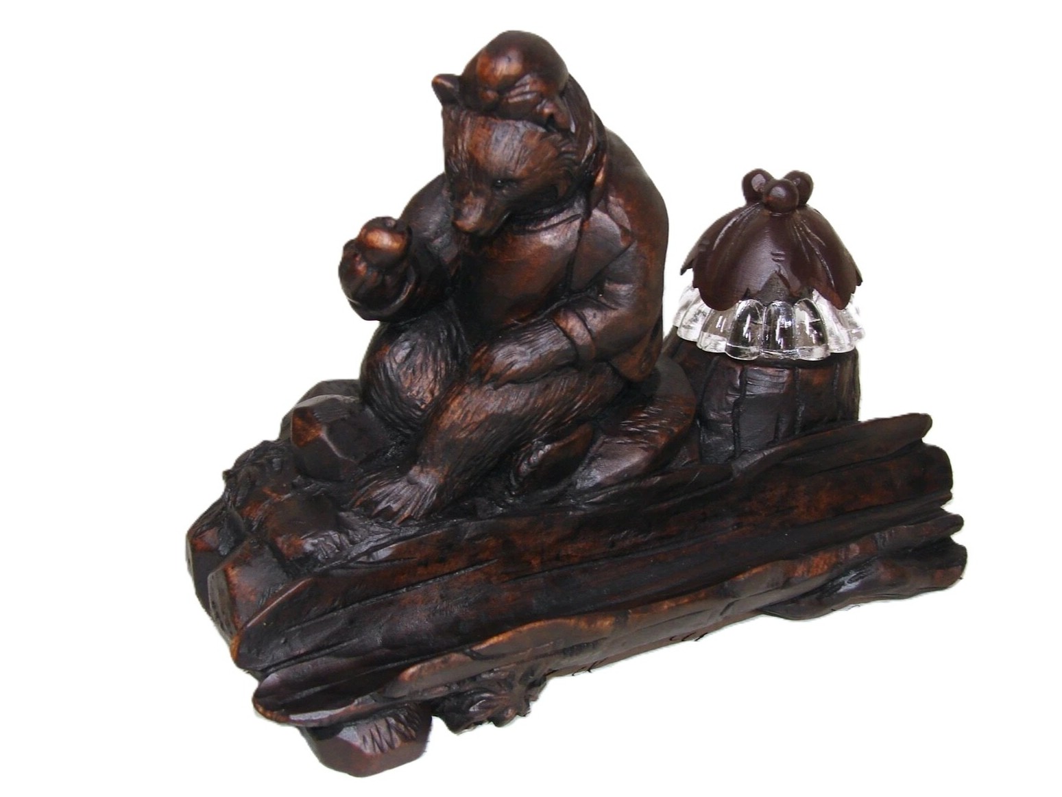 Swiss Black Forest Bear Inkstand