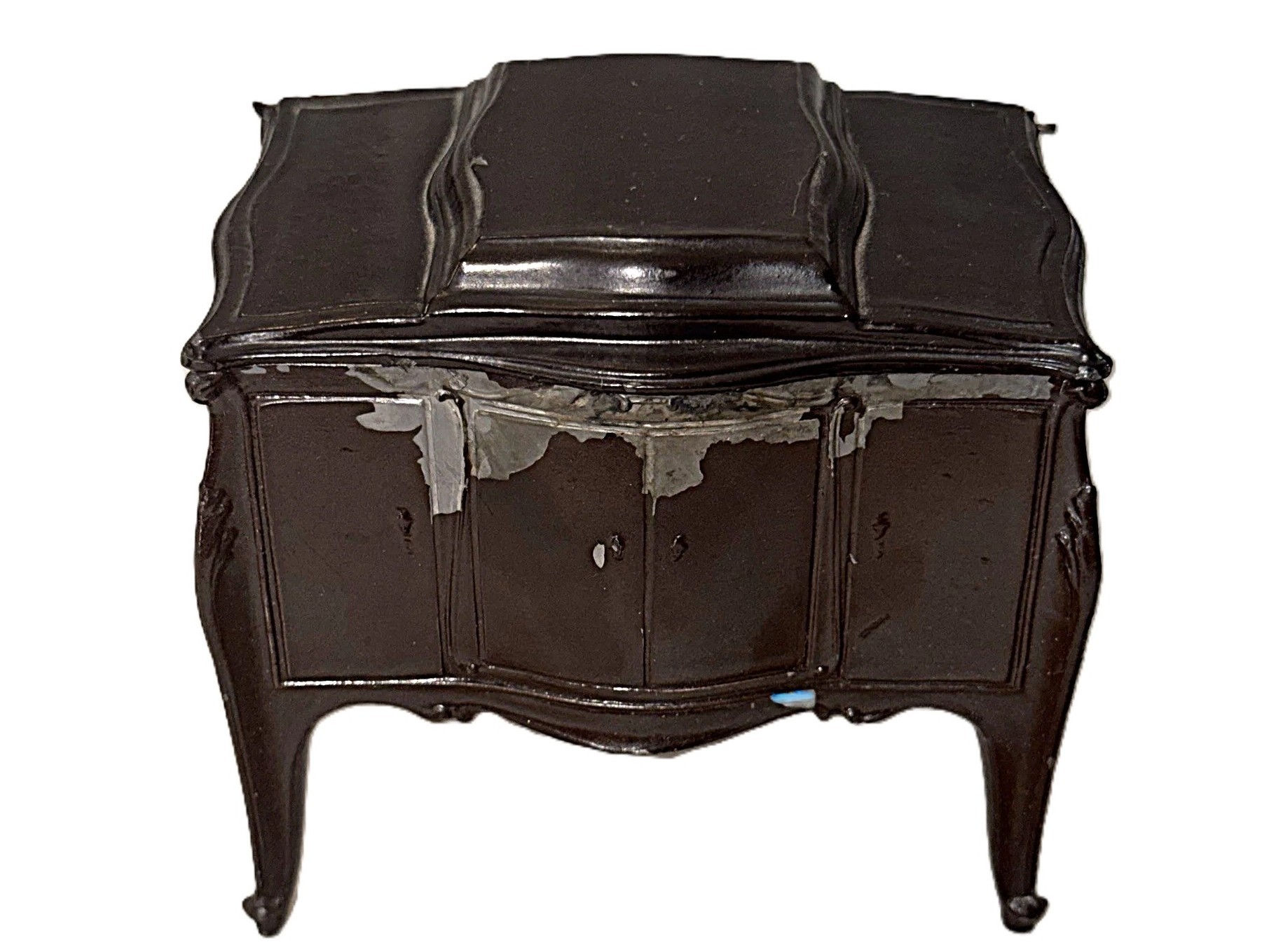 Miniature Cabinet Figural Double Inkstand