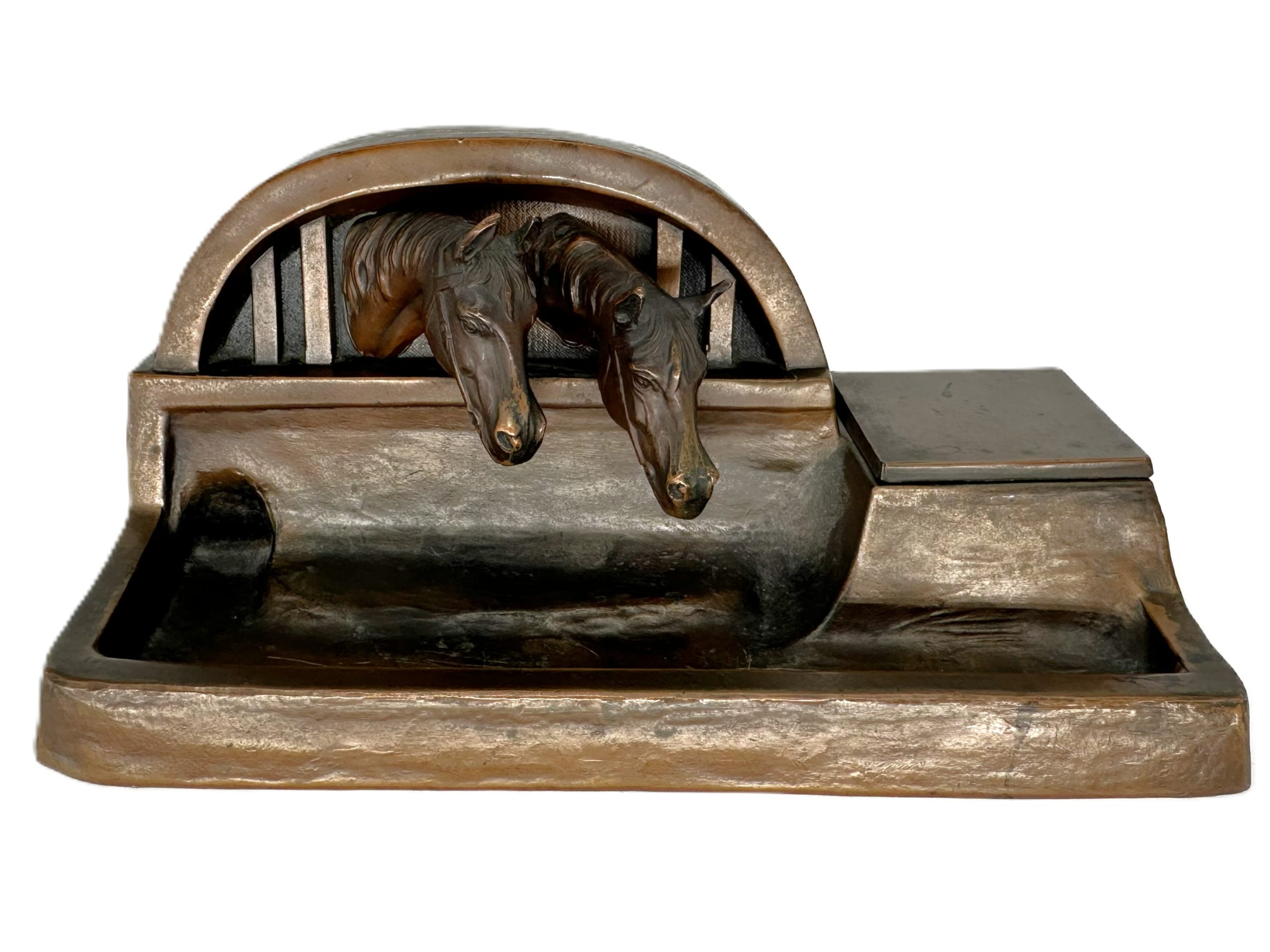 Jennings Brothers Model No. 140 Horse Stable Inkstand