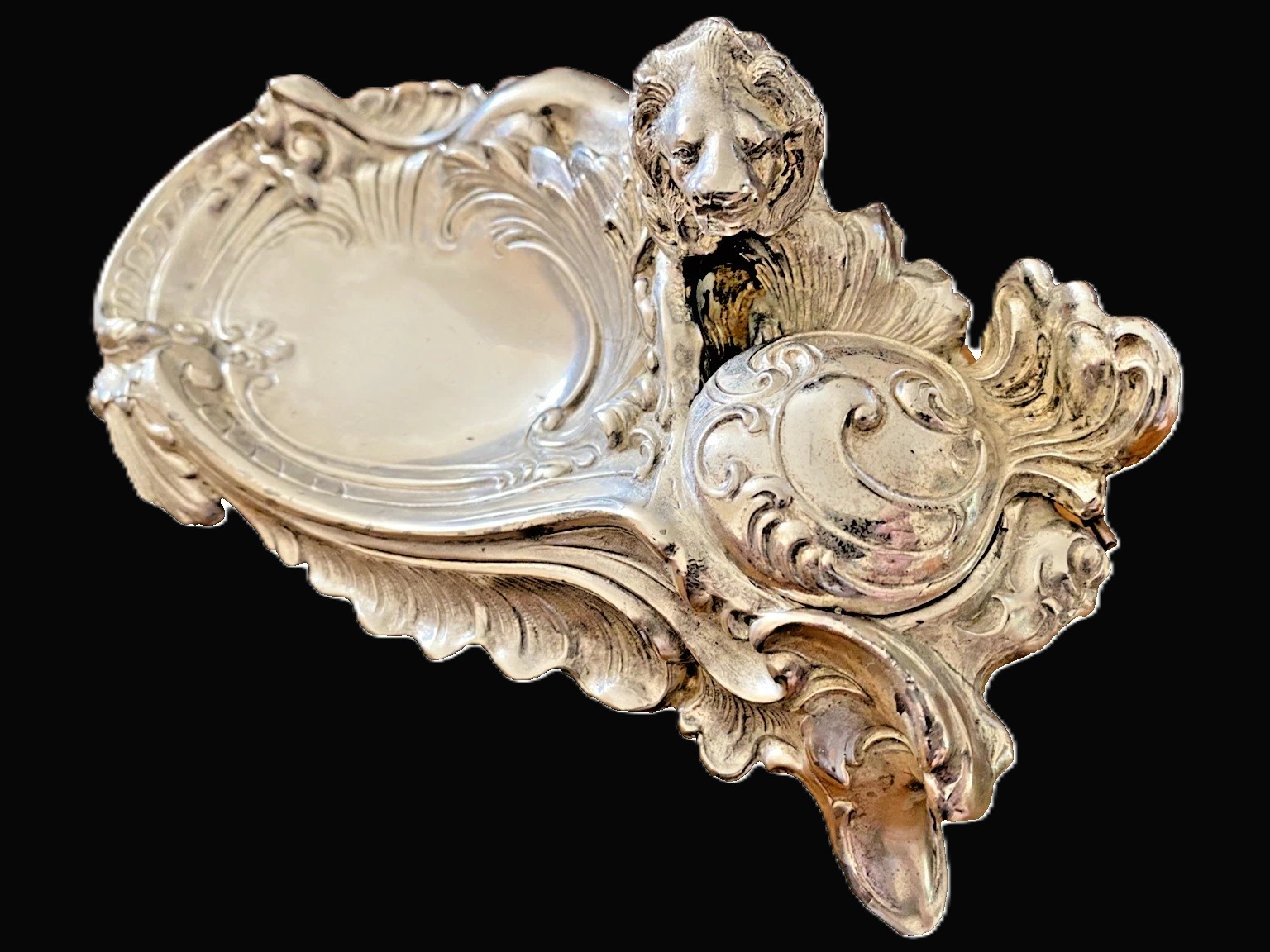 Jennings Brothers #206 Lion Inkstand