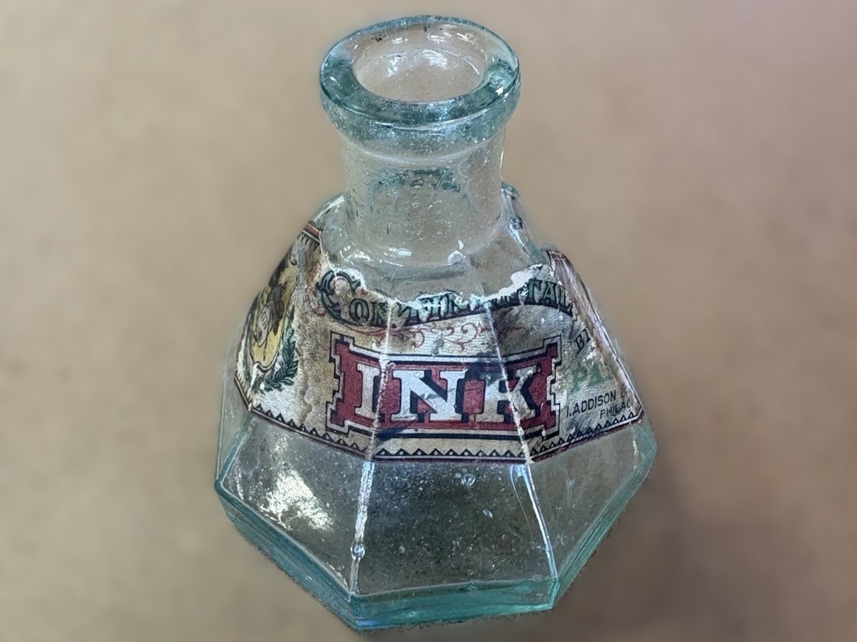 I. Addison Bush “Continental Ink” Umbrella Bottle
