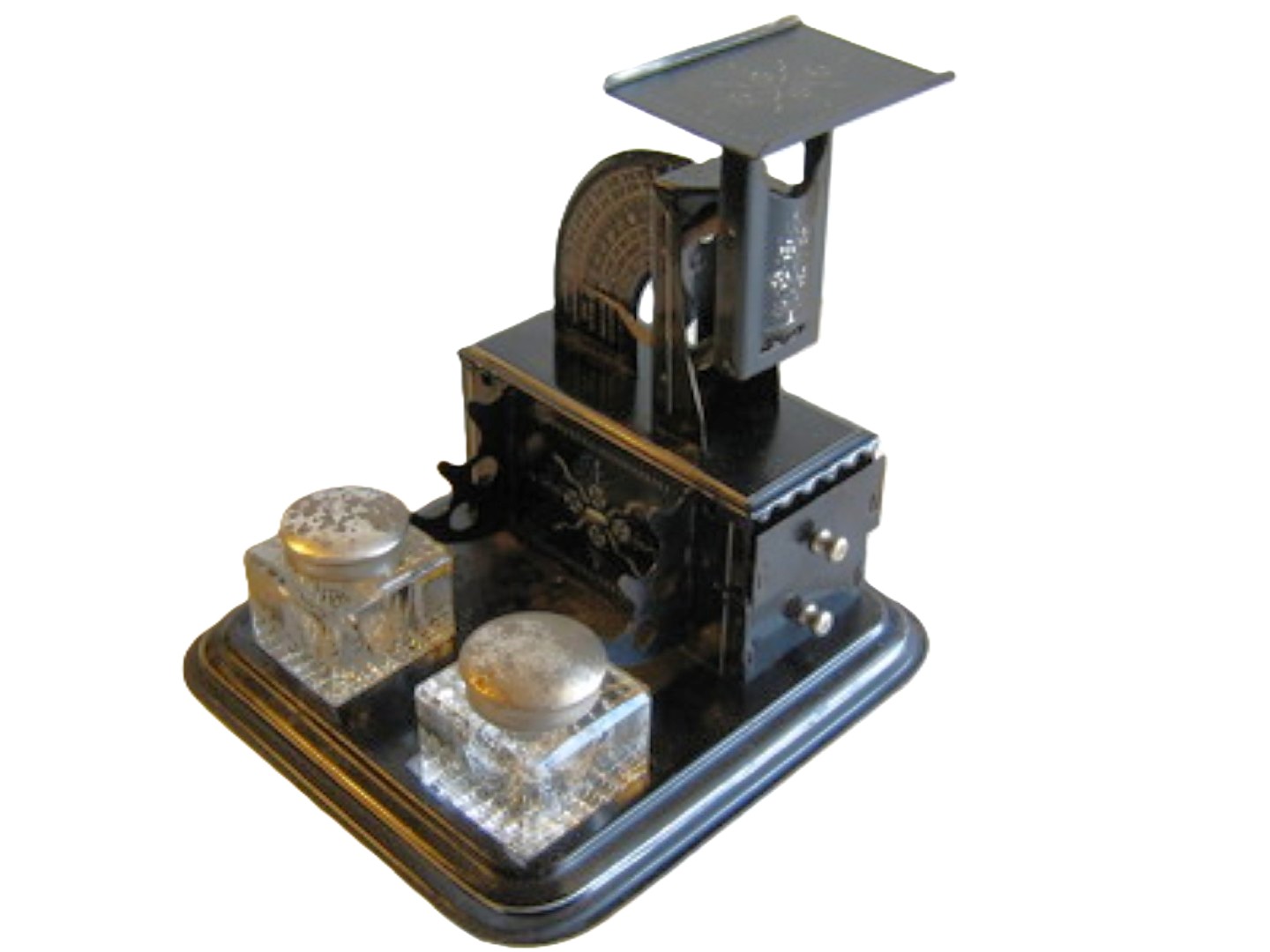 Combined “Reliance” Postal Scale & Double Inkstand